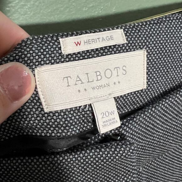 Talbots Heritage Polka Dot Ankle Pants Navy White Size 20W - Picture 4 of 5